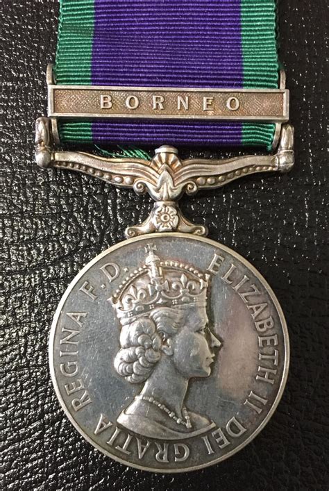 Worcestershire Medal Service Gsm 1962 Borneo Tilleard