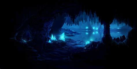 Little Water Studio Portfolio Crystal Cave Concept Art For The
