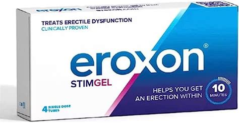Amazon Eroxon StimGel Treatment Gel For Erectile Dysfunction Single Dose Tubes Pack