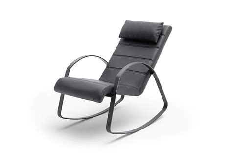 Fauteuil Rocking Chair Moderne En Métal Noir Astride Matelpro