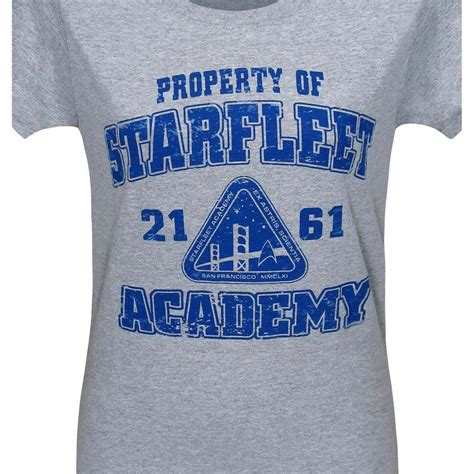 Star Trek Starfleet Academy Womens T Shirt Heather Grey Ebay