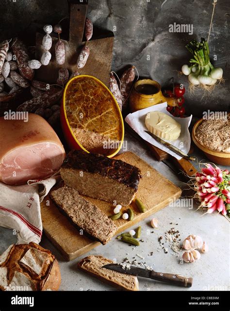 Assorted Cooked Meats Stock Photo Alamy