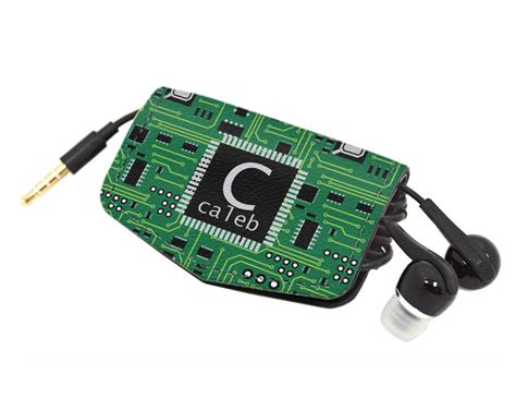 Circuit Board Genuine Leather Cord Wrap Personalized Youcustomizeit