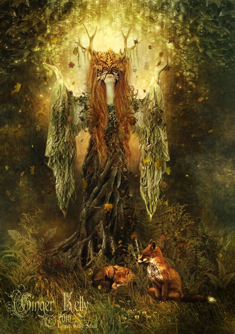 Dryad Goddess Fantasy Illustration Sale Forest Spirit 11 X 14 Inch