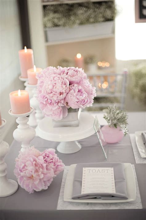 Pink And Grey Wedding Theme Great Colors Together Simple Wedding