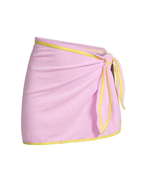 Solid And Striped The Mini Pareo Skirt In Pink Lyst