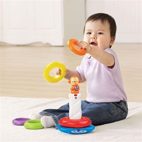 Activity Centres Vtech Baby Vtech Stack And Discover Rings Toys