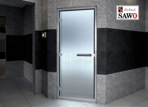 steam door frosted glass right sawo sauna people