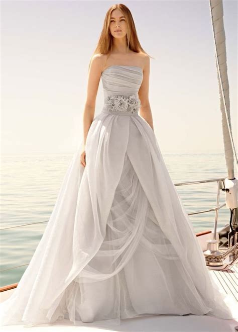 Silver Bodice Wedding Dress