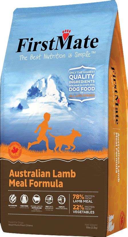 The best dog food for australian shepherd dogs will include lots of high quality protein, as well as other nutritional benefits. FIRSTMATE Australian Lamb Meal Formula Limited Ingredient ...