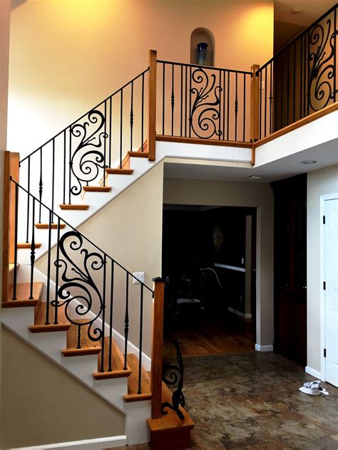 Creative Simple Wrought Iron Stair Railing Stair Designs