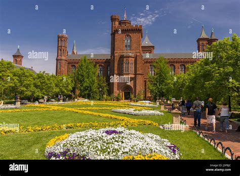 Washington Dc Usa Smithsonian Institution Building Known As The