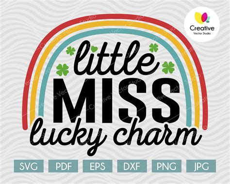 Little Miss Lucky Charm Svg Creative Vector Studio