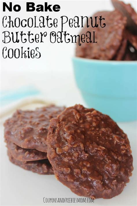 I love how easy they are to make, and how rich the chocolate and peanut flavors can be. No Bake Chocolate Peanut Butter Oatmeal Cookies - Coupons ...