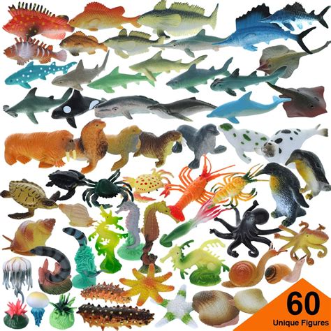 Fashion Shopping Style Ocean Sea Animals 78 Piece Mini Sea Life
