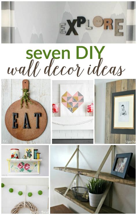 7 Diy Wall Decor Ideas Work It Wednesday Place Of My Taste