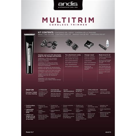 Andis Multitrim Cordless Trimmer - CoolBlades Professional Hair ...