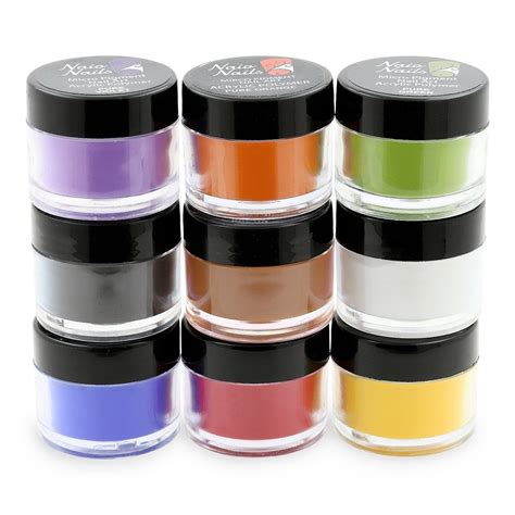 Pure Colours Collection Acrylic Powder Set Of 9