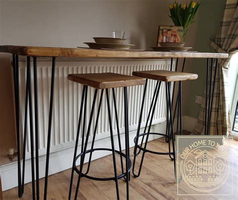 86cm Hairpin Leg Breakfast Bar Our Home To Yours