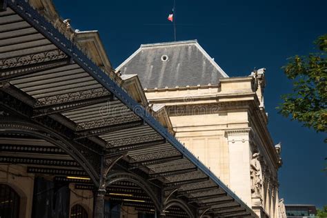 Paris France Parisian Traditional Railway Station Architecture Stock