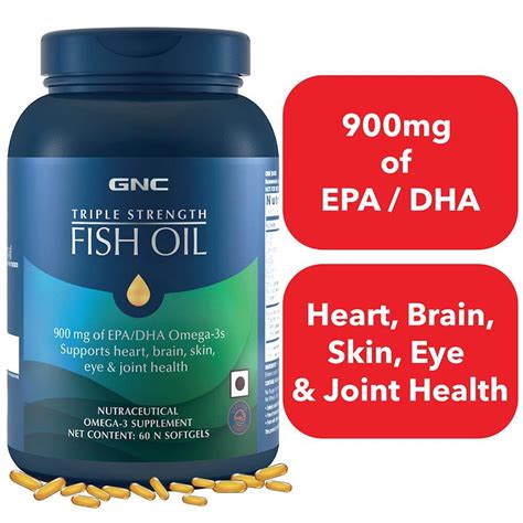 Gnc Triple Strength Fish Oil Online At Best Price Healthkart