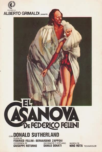 Carteles De La Pel Cula El Casanova De Federico Fellini El S Ptimo Arte