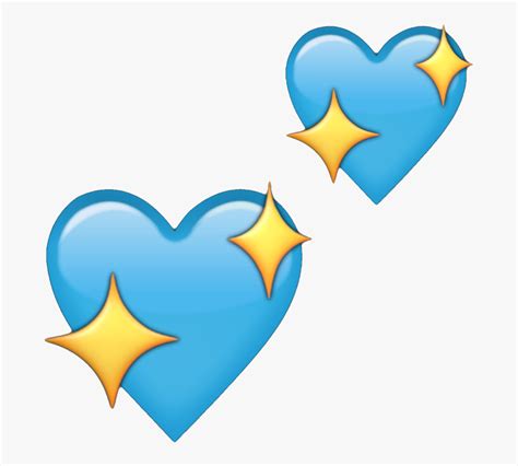 Heart Emoji Blue Sparkle Blueheart Heartemoji Sparkling Cute Discord