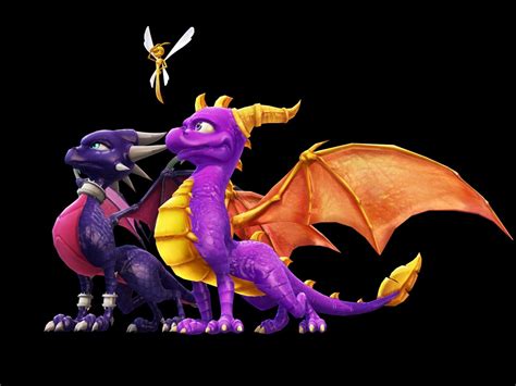Spyrocynder And Sparx Full Hd Wallpaper And Background Image