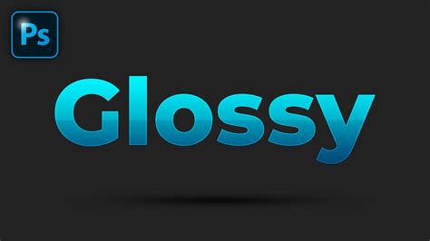 How To Create A Glossy Text Effect In Photoshop 2022 2minutetutorial