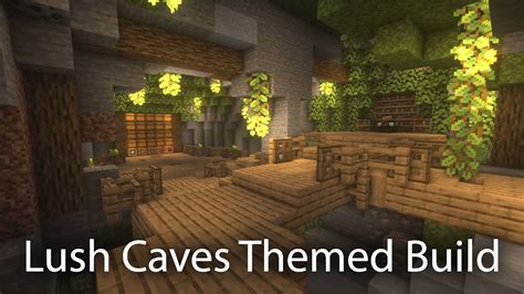 Lush Cave Base Themed House Series Minecraft 117 Build Youtube