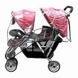 Images of Double Stroller Rain Cover Universal