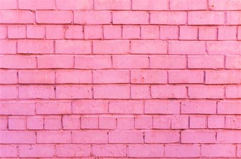 Free Photo Pink Brick Wall Background