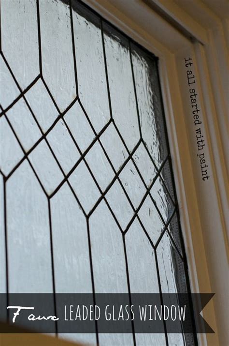 Faux Leaded Glass Window Tutorial Leaded Glass Painting On Glass