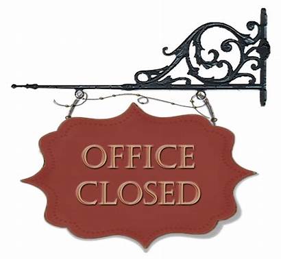 Closed Office Thanksgiving Clipart Holiday County Printable