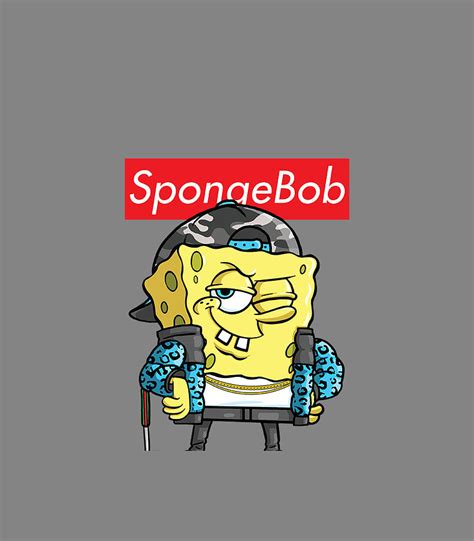 Spongebob Squarepants Supreme Logo Digital Art By Leoniw Eddi Pixels