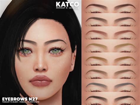 Katco Eyebrows N27 The Sims 4 Download Simsdomination The Sims 4