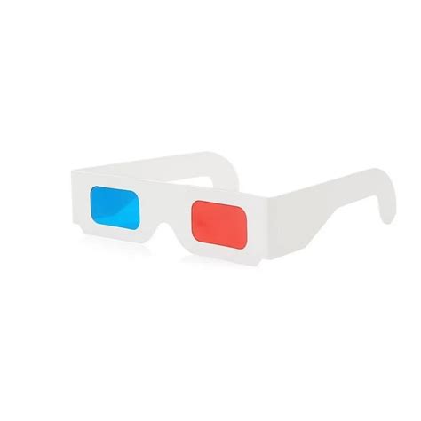 100 Pairs Universal Paper Anaglyph 3d Glasses Paper 3d Glasses View Anaglyph Red Cyan Red Blue