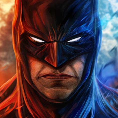 600x600 Angry Batman Face Art 600x600 Resolution Wallpaper Hd