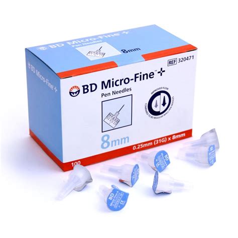 Buy Bd Micro Fine 31g 025mm X 8mm Pen Needles 100s Doctoroncall