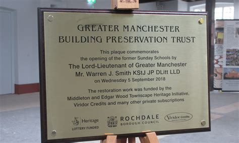 Unveiling Of The Opening Plaque The Arts And Crafts Church