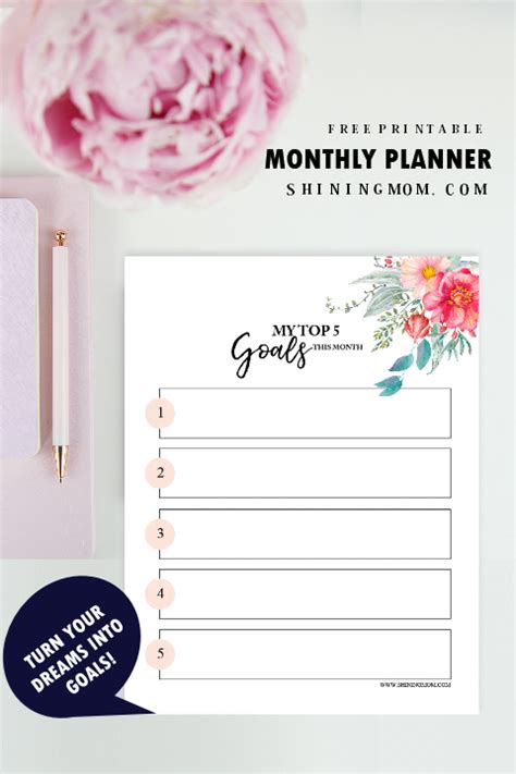 Free January Planner To Start An Amazing Year