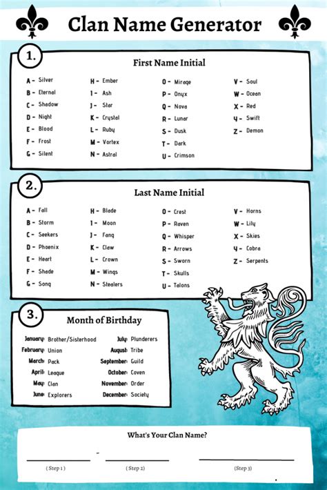 Clan Name Generator Imagine Forest