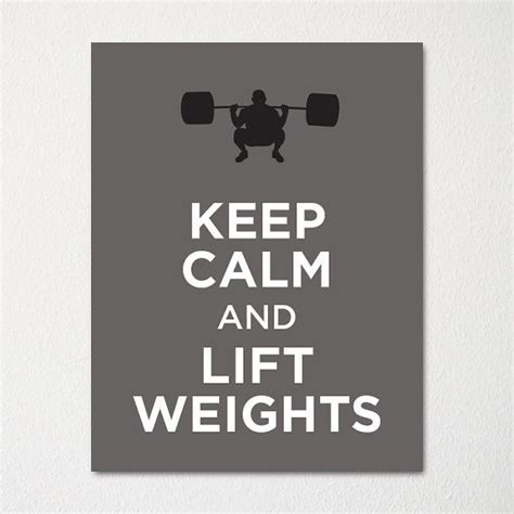 Keep Calm And Lift Weights 8x10 Fine Art Print By Letskeepcalm 1500