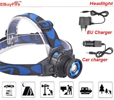 Headlamp Cree Q5 Led Headlight 500lm Built In Lithium Battery