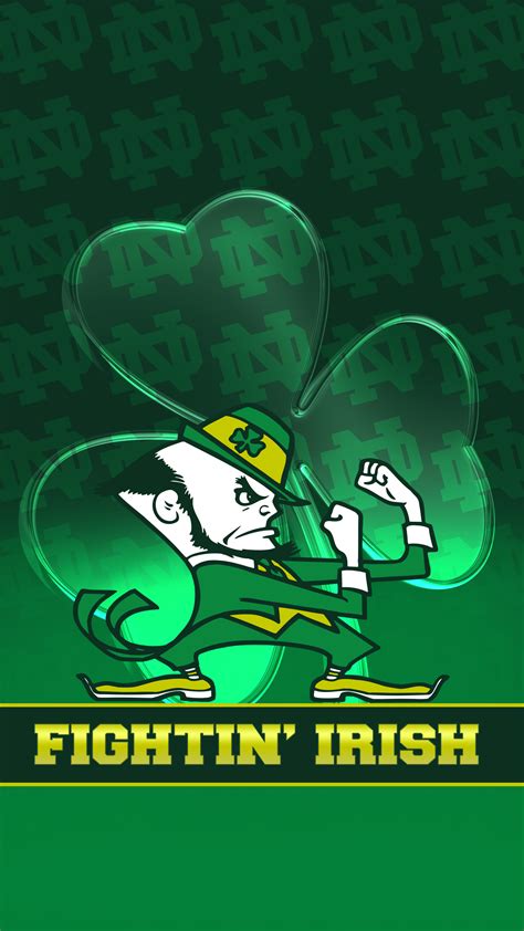 Notre Dame Fighting Irish Wallpaper For Android With Logo Artofit