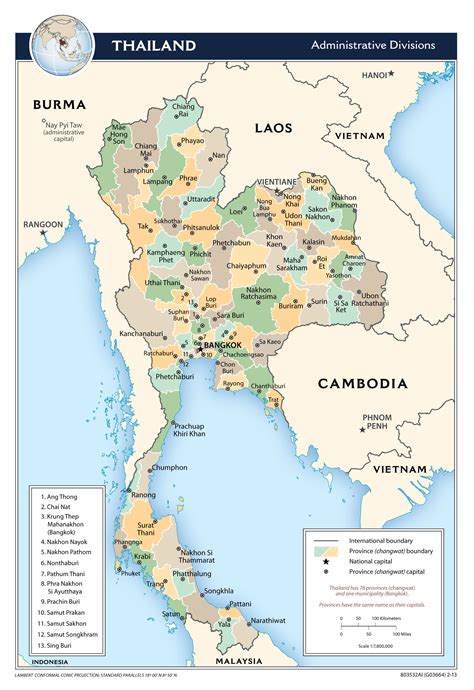Grande Mapa De Administrativas Divisiones De Tailandia The Best