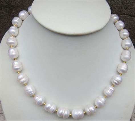 Huge South Sea Mm White Baroque Pearl Pendant Necklace In Pendants From Jewelry