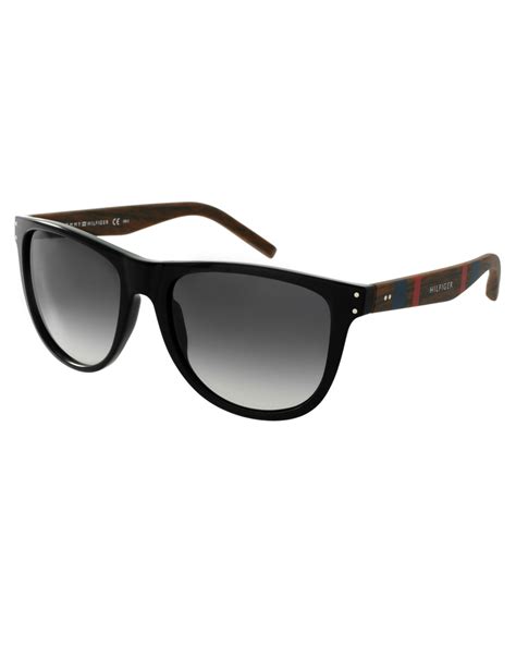 Lyst Tommy Hilfiger Wayfarer Sunglasses In Black For Men