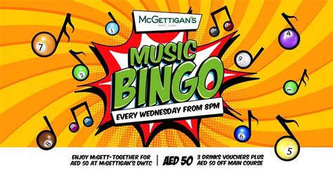 Music Bingo Mcgettigans Dwtc Mcgettigans Dwtc Dubai World Trade
