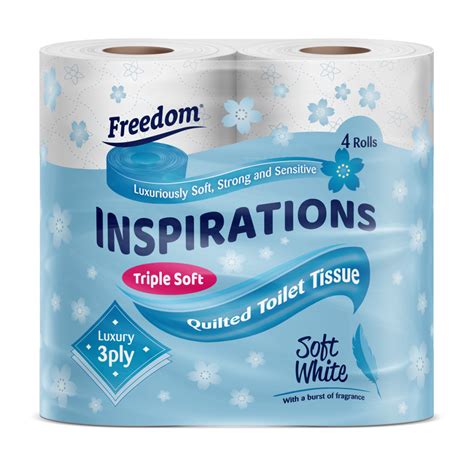 Freedom 3ply 4pk Toilet Tissue White 10 x (SL4W)